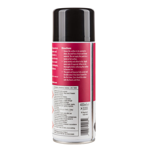 High Temperature Black Paint 400ml - Image 2